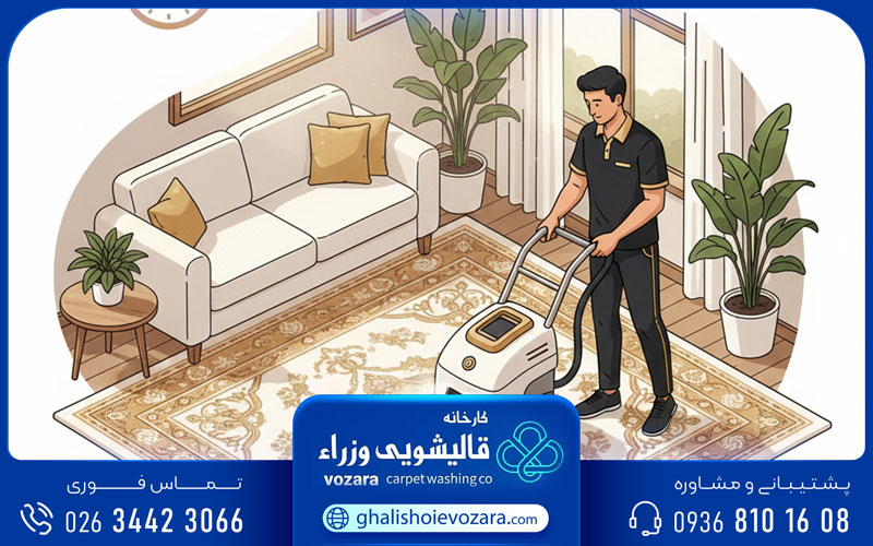 بهترین قالیشویی ارزان کرج وزرا